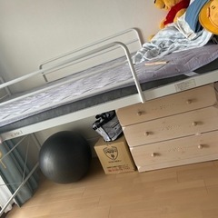 ロフトベッド　マット付き　10回未満使用