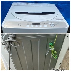 お薦め品‼️分解洗浄済み‼️シャープ洗濯機6kg ES-GE6D-T 2020年