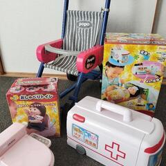 ぽぽちゃん トイレ・救急車・ベビーカー セット
