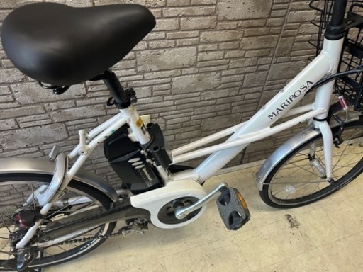 東京23区配達無料　ブリヂストン　マリーポーサ　4Ah リチウム 電動自転車 中古 1711 東京23区配達無料 ブリヂストン マリーポーサ 4Ah リチウム 電動自転車