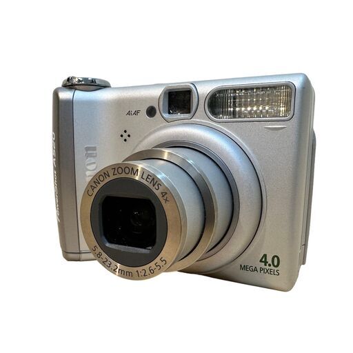 23T391_ジ1 動作品 Canon PowerShot A520 単3電池×2本 キャノン コンパクトデジタルカメラ コンデジ デジカメ レトロ