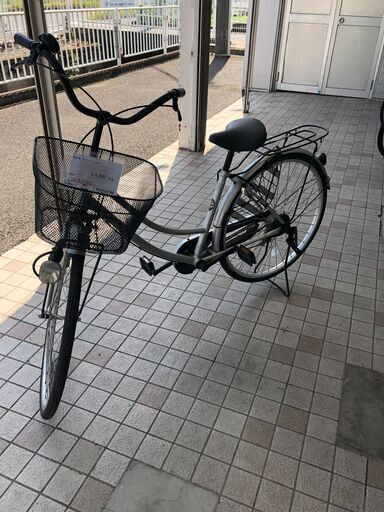 ★ジモティ割あり★  軽快車 26インチ シルバー クリーニング済み SJ3190