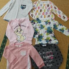 100サイズ 女の子長袖Tシャツ&トレーナー