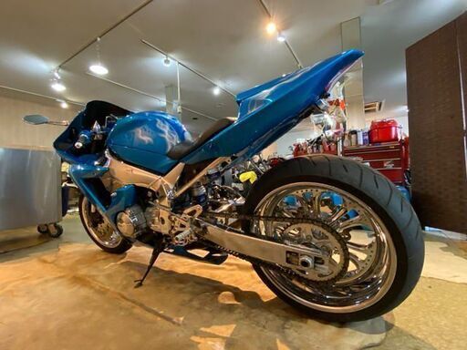 □ YAMAHA YZF-R1 RN091 逆車 ヤマハ 28118km 1000cc ブルー オールペン ロンスイ フルカスタム 2002年式 実動! ウォンウォン 札幌発 ★ □ YAMAHA YZF-R1 RN091 逆車 ヤマハ 28118km 1000cc ブルー