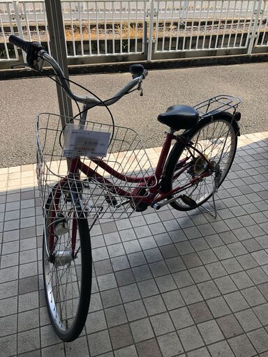 ★ジモティ割あり★  軽快車 26インチ 赤 クリーニング済み SJ3196