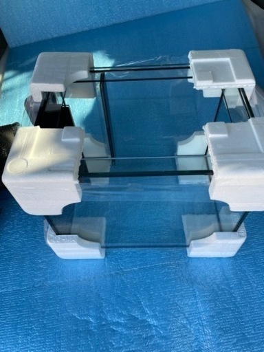 38.5×28.5×30 ガラス水槽　新品　サイドフロー