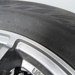 A-TECH SCHNEDER 16インチ 16×6 1/2J +53 PCD114.3 5H 4本 215/60R16 VRX2 ブリヂストン 2019年製 ヴェゼル シュナイダー 冬タイヤ 札幌市