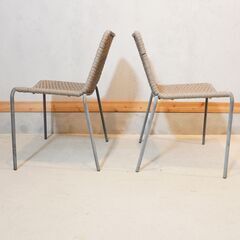 ダルトン★ダイニングチェア ２脚セット DULTON(ダルトン)のロープチェア2脚セット。マッドな質感のアイアン