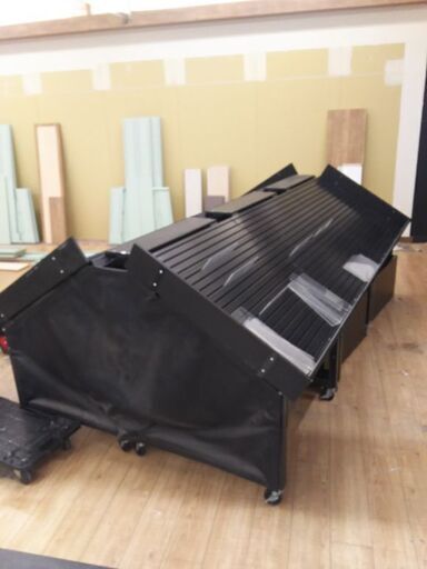 3+3 6面分 青果 業務用　棚　ワゴン　可変式　スーパー　果物　野菜　台　陳列棚　店舗用品　中古 お引き取りのみ 3+3 6面分 青果 業務用 棚 ワゴン 可変式 スーパー 果物 野菜 台 陳列