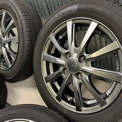 売約済　美品★155/65R14　国産タイヤ　ヨコハマブルーアース　ワゴンR　タント　ムーヴ　N-BOX　軽自動車　安心の調整済み　即装着可能　