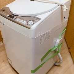 引取】SHARP シャープ ES-TX8DKS 2019年製 8.0kg 乾燥4.5kg 洗濯乾燥機