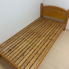 【木製】シングルベッド！！3000円