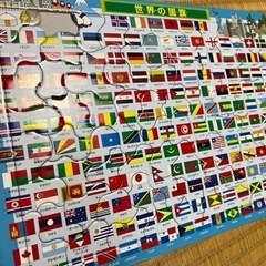 ジグソーパズル 世界の国旗 85ピース 子供向けパズル