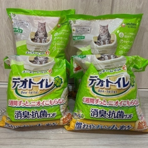 ユニチャーム　デオトイレ消臭・抗菌サンド4袋