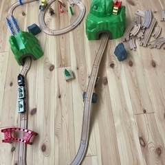 木製　汽車線路おもちゃ