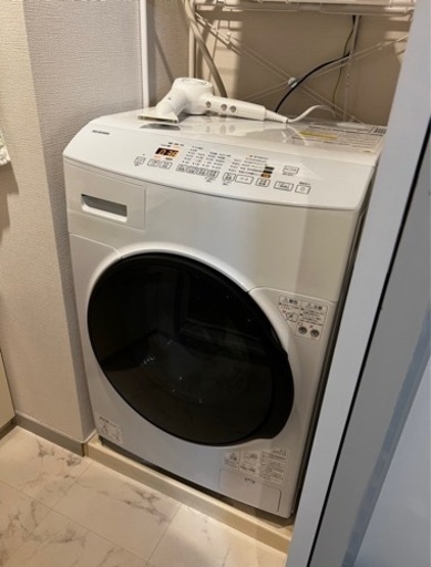 美品中古　ドラム式洗濯機 乾燥機能付　アイリスオーヤマCDK832-W