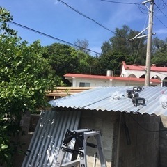 国頭村　民家離れ屋根補修工事　台風被害リフォーム - 地元のお店