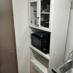【ネット決済】レンジ台付き食器棚