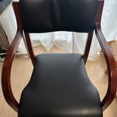 無料 椅子 (木製&レザー)