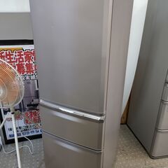 安心の除菌洗浄済?三菱 370L 3ドア冷蔵庫 保証有り【愛千143】