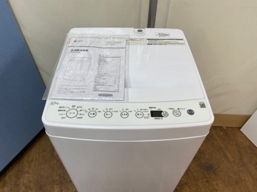 I350  2021年製♪ ORIGINAL BASIC 洗濯機 （4.5㎏） 動作確認済 ⭐ クリーニング済