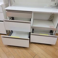 ☆ジモティ割あり☆ 綾野製作所 食器棚 ホワイト H200×D50×W120