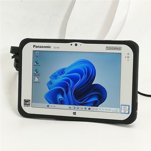 送料無料 7型 タブレット Panasonic TOUGHPAD FZ-M1F150JVJ 中古美品 CoreM5-6Y57 4GB 高速SSD 無線 Bluetooth WebカメラWindows11 Office済