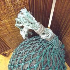 レトロ オブジェ 置物 浮き球 直径 約40cm 重さ 約7Kg 中古 札幌市厚別
