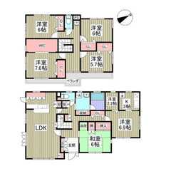 🔥入居総額68.5万円🔥8LDK🔥ＪＲ高崎線「鴻巣」駅 徒歩7分...