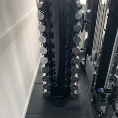 ダンベル (1kg~10kg)　 セットダンベルラック付き　引取り専用