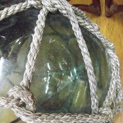 オブジェ 置物 レトロ 浮き球 直径 約35cm 重さ 約5Kg 中古 札幌市厚別