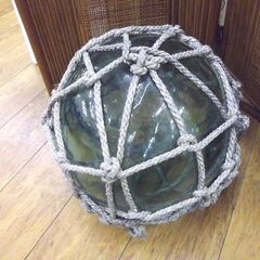 オブジェ 置物 レトロ 浮き球 直径 約35cm 重さ 約5Kg 中古 札幌市厚別