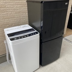 新生活セット‼️配送設置無料‼️安心の3ヶ月保証✨オシャレで綺麗な高年式の家電3点セット🉐洗濯機　冷蔵庫　レンジ　配送無料　設置無料　清掃済み　動作確認済み　SHARP Panasonic HITACHI TOSHIBA 中華メーカー　2ドア　縦型洗濯機　オーブン　