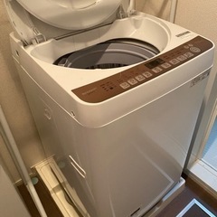 【美品】【2019年製】SHARP洗濯機　ES-T712 7kg