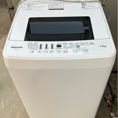 ハイセンス　洗濯機　2018年製 