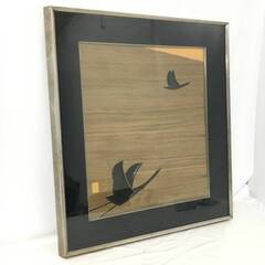 🔷🔶🔷ut9/44 横山一夢 作「雄飛」木工芸　約F10号　木芸 額装 共シール/共タトウ 横山 一夢 井波彫刻 巨匠 無形文化財 レリーフ 木彫 真作保証〇🔷🔶🔷