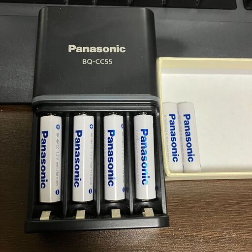 パナソニック エネループ スタンダードモデル 単4形充電池 6本 BK-4MCC 中古