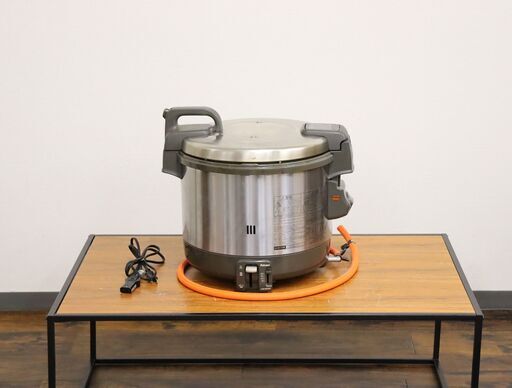 【ヤ取4/8終了】≪W1187ジ≫通電OK パロマ ガス炊飯器 PR-4200S-2 LPガス用 2.2升 電子ジャータイプ ゴームホース付き 業務用/店舗用 厨房機器 現状品