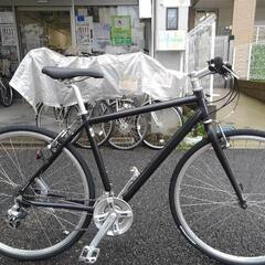 中古自転車２６９８　クロスバイク　前後タイヤ新品！ライトウエイ　７００×３２C　３×８段ギヤ　アルミフレーム　フレームサイズ５００㎜　ワイヤー錠　ライトは付属していません
