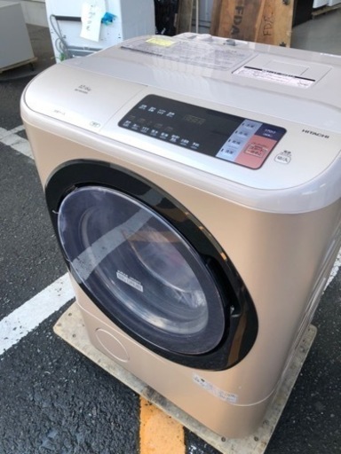 福岡市内配送無料　日立 洗濯乾燥機 12kg ホワイト BD-NX120AL W