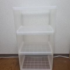 プラスチック棚（透明カラーボックス）