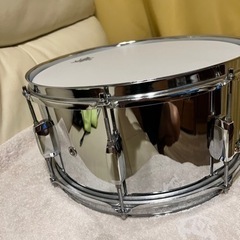 極美品！pearl スネアドラム steel 14x6.5 新品ヘッド！