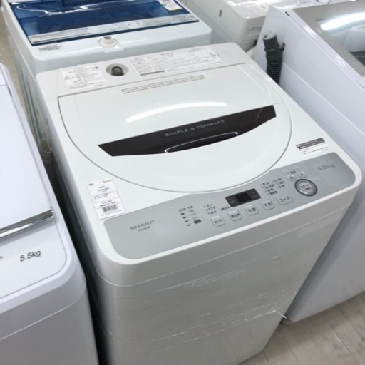 SHARP 全自動洗濯機　2017年製　5.5kg【トレファク堺福田店】