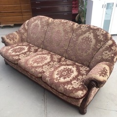 カリモク 金華山 3人掛けソファ 190cm×80cm×高さ80cm