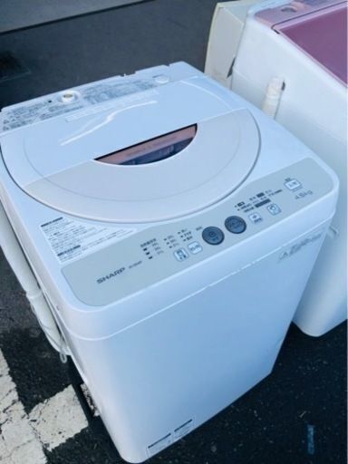 福岡市内配送無料　シャープ SHARP ES-GE45P-C [全自動洗濯機（4.5kg） ベージュ系]