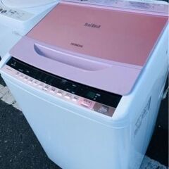 福岡市内配送無料 日立 HITACHI BW-7WV P [ビートウォッシュ 全自動洗濯機 （7kg） ピンク] - 洗濯機