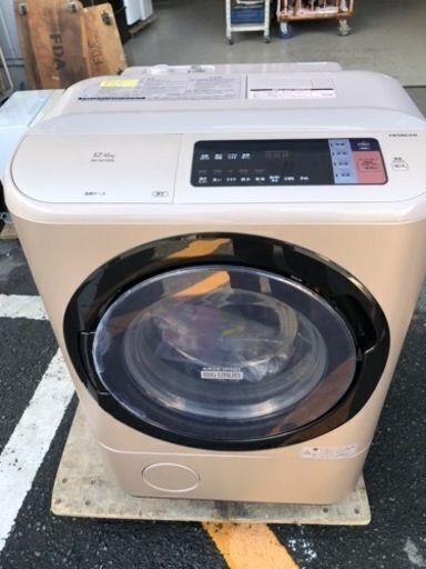 福岡市内配送無料(値下げ)　日立 洗濯乾燥機 12kg ホワイト BD-NX120AL W
