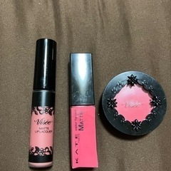 化粧品セット ピンク&赤