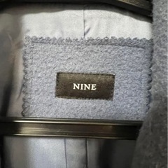 NINE ロングチェスターコート　ブルー