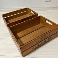 【お取引中】木製ボックス　2個